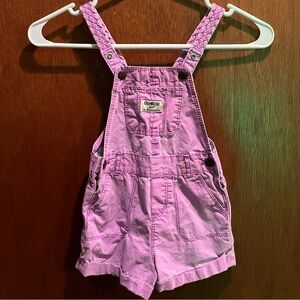 Osh Kosh Purple Cotton Overall Shorts